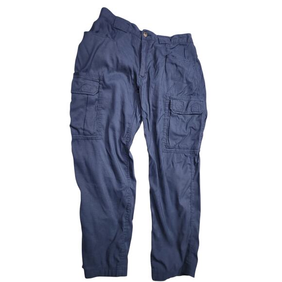 Duluth Trading Pants Mens Lx30 Workwear Blue Utility Cargo Durable Outdoor - Picture 13 of 15
